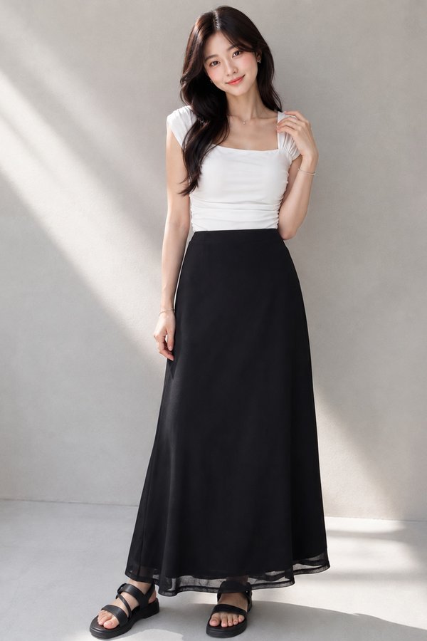Tara Mesh Skirt Black