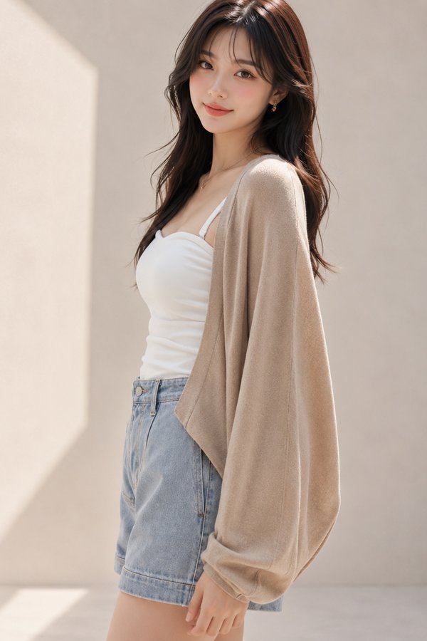 Anise Bolero Cardi Latte