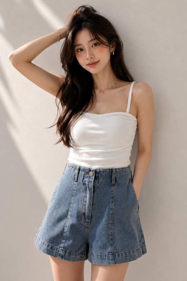 Jordina Denim Shorts Stone Wash