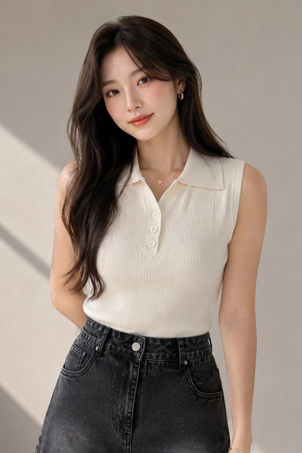 Yessa Knit Top Crème