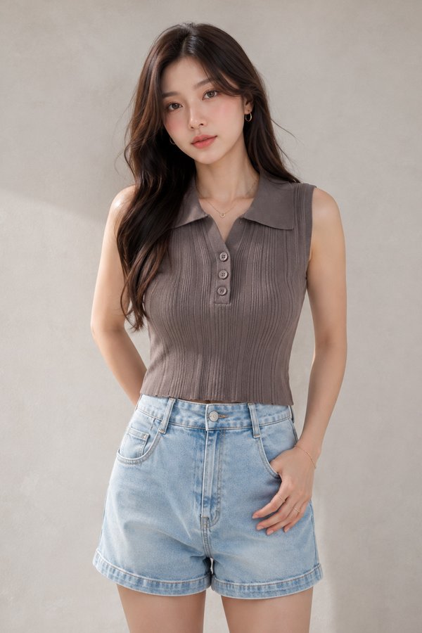Yessa Knit Top Taupe