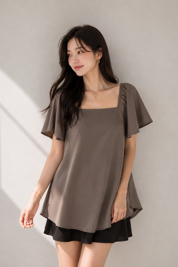 Sarina Top Fossil Grey