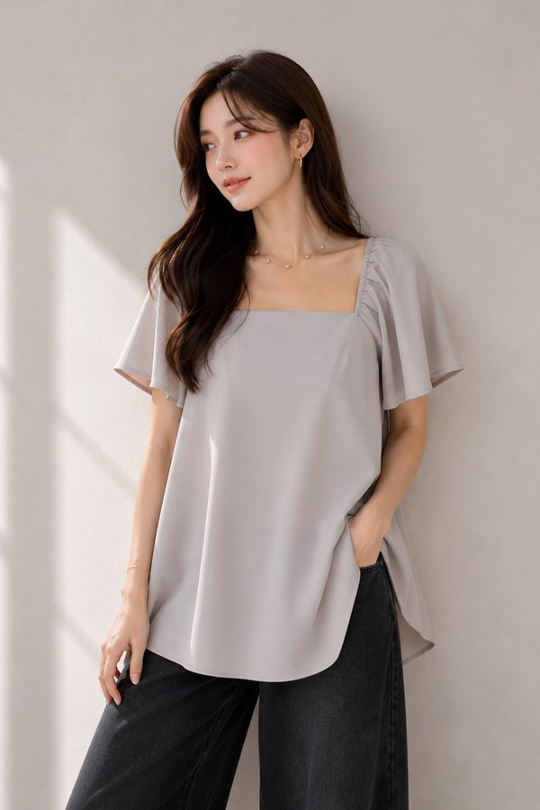 Sarina Top Light Grey