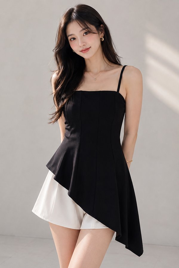 Monet Padded Top Black