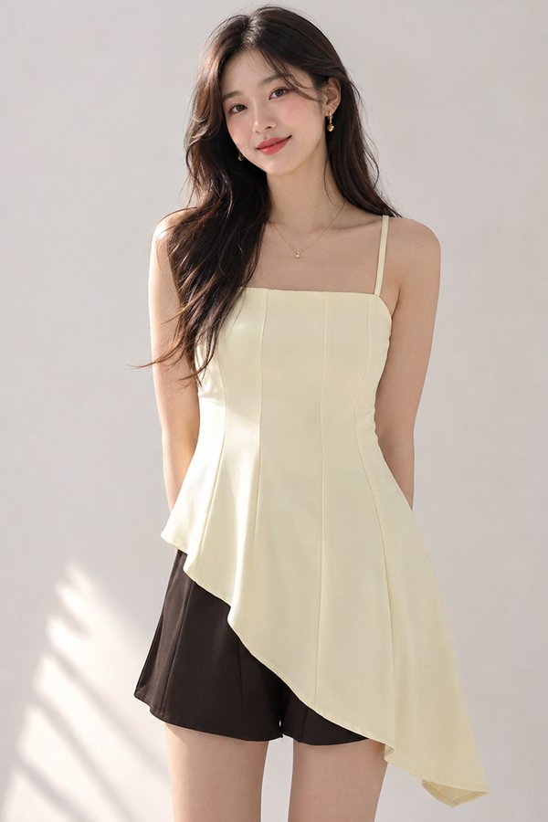 Monet Padded Top Buttermilk