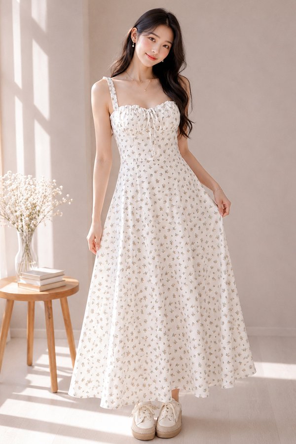 Veda Dress Crème Bouquet
