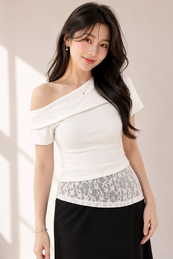 Kattie Padded Top White *PLUSH*