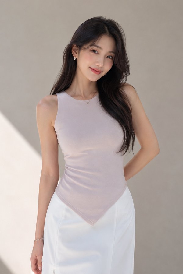 Cassandra Padded Top Ash Lavender *PLUSH*