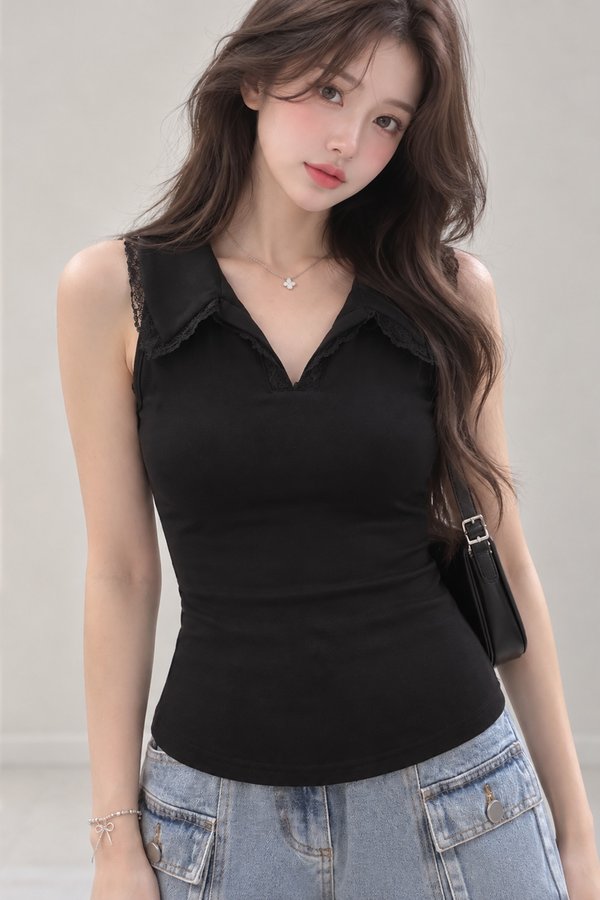Stella Padded Top Black *PLUSH*