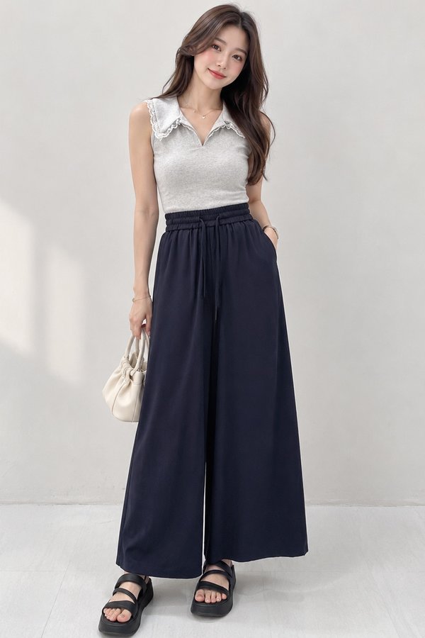Leda Linen Pants Midnight Navy