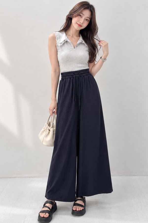 Leda Linen Pants Midnight Navy