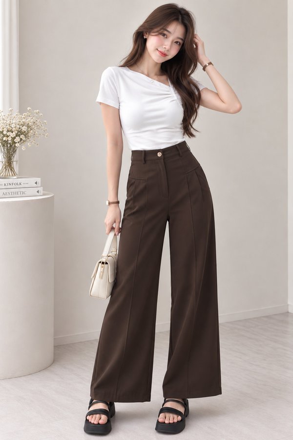 Aella Culottes Dark Brown