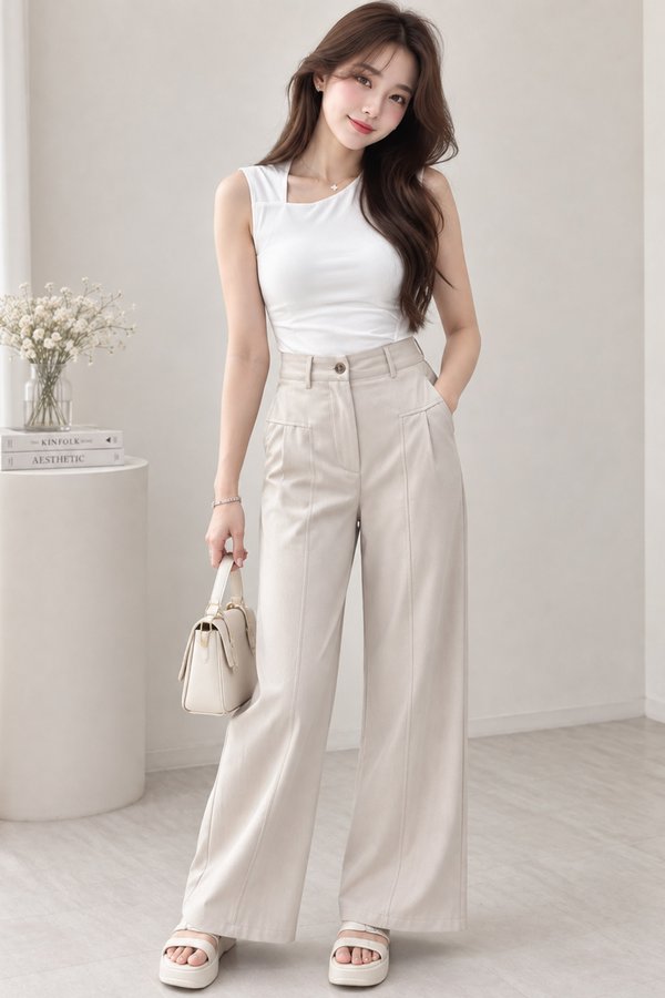 Aella Culottes Ecru Grey