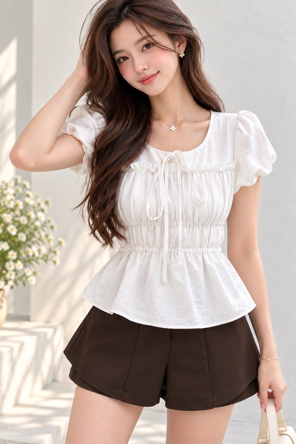 Valeria Top White