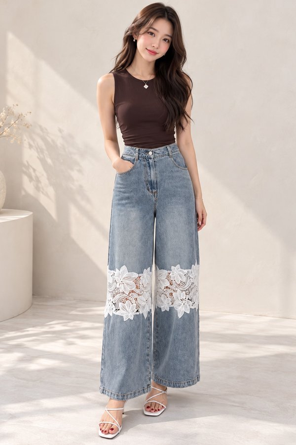That Crochet Denim Jeans