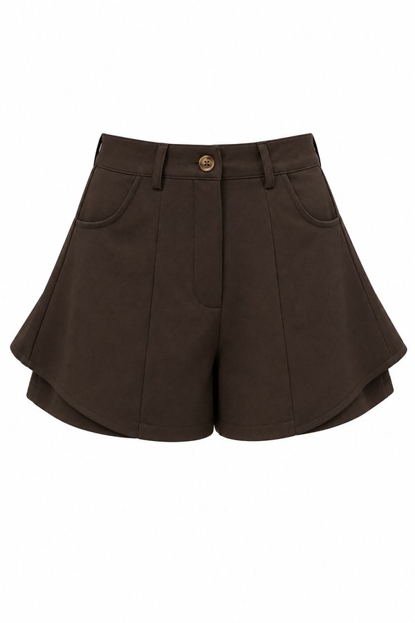 Debbie Shorts Dark Brown