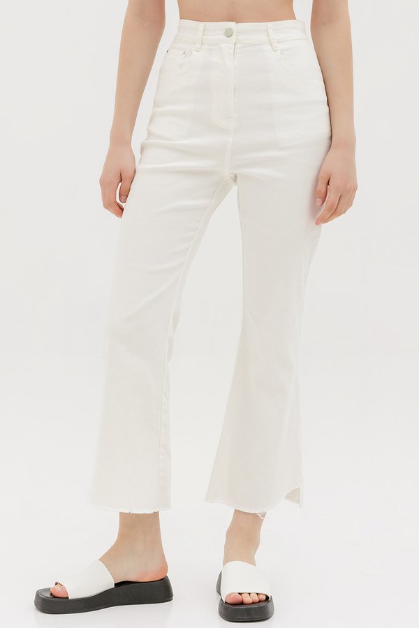 Dana Stretchy Bell Jeans White