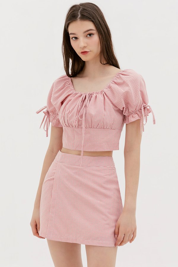 Rocco Top Pink Gingham