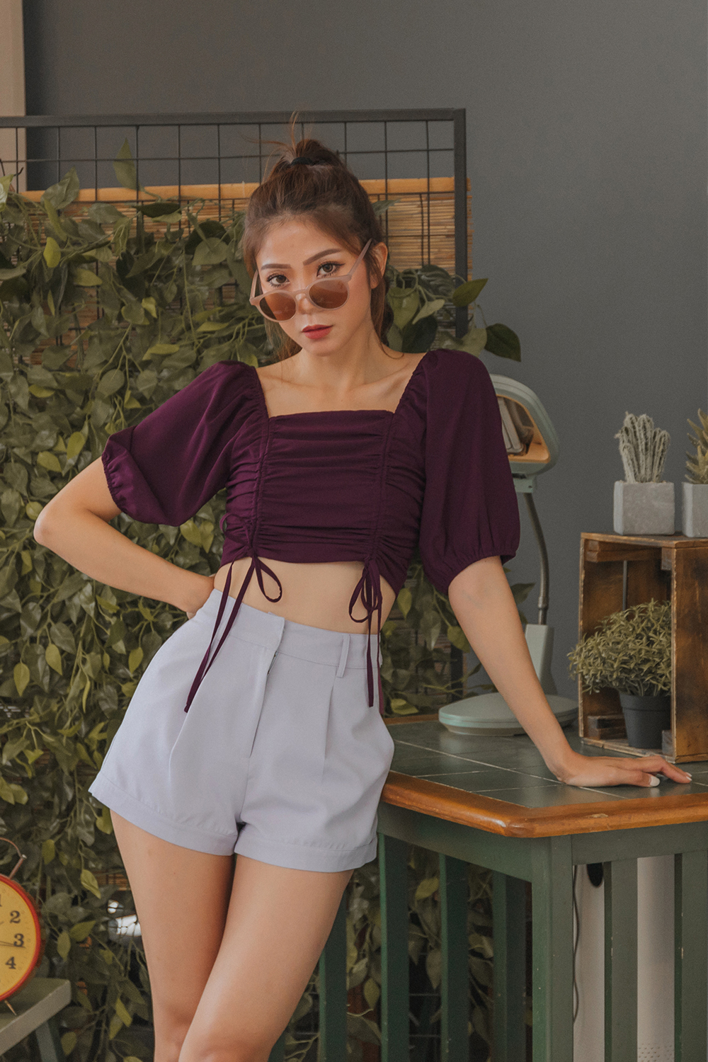 ANDMARY】May shirring tops