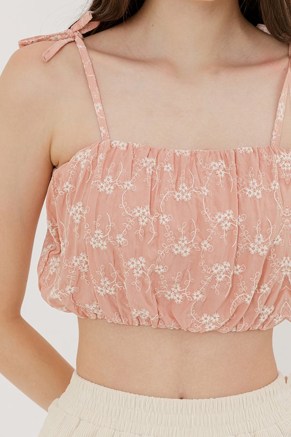 Codie Top Pink Embroidery