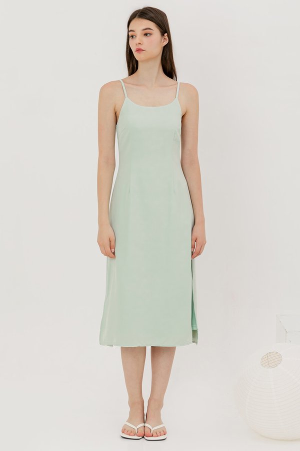 Charlette Dress Tea Green