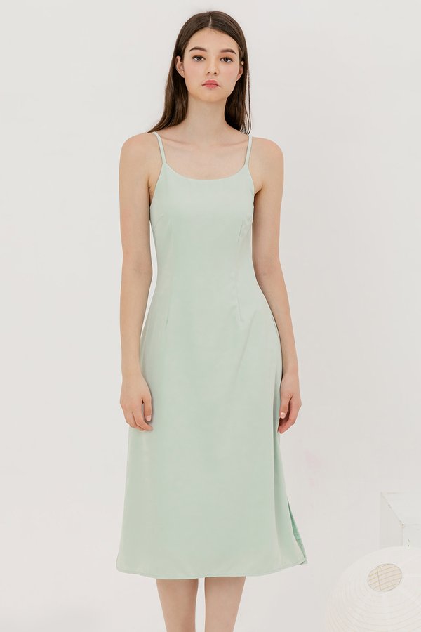 Charlette Dress Tea Green