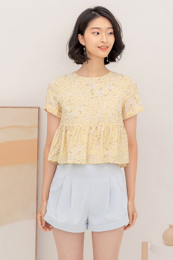 Andre Top Yellow Floral