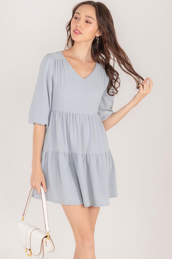 Lindy Dress Greyish Blue