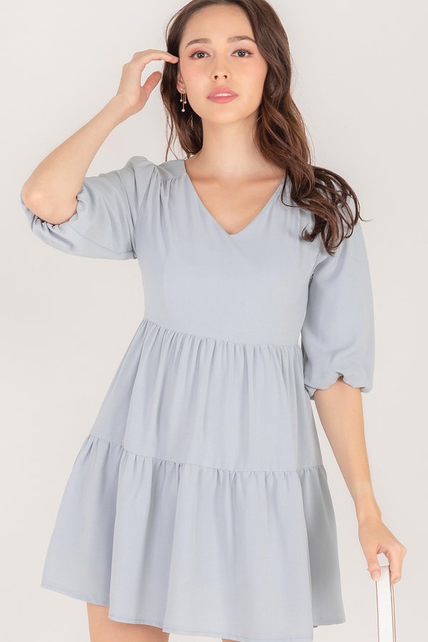 Lindy Dress Greyish Blue