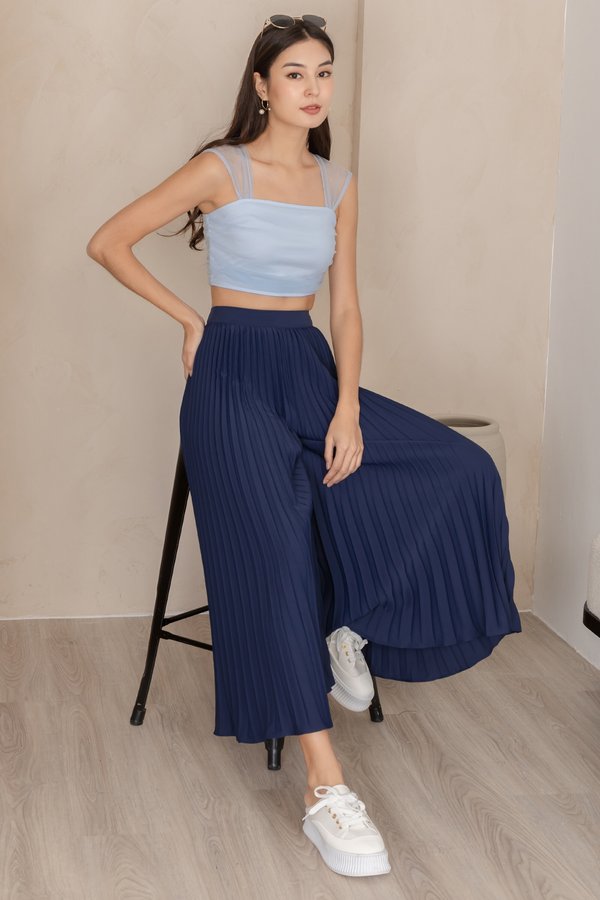 Millicent Pleated Pants Navy