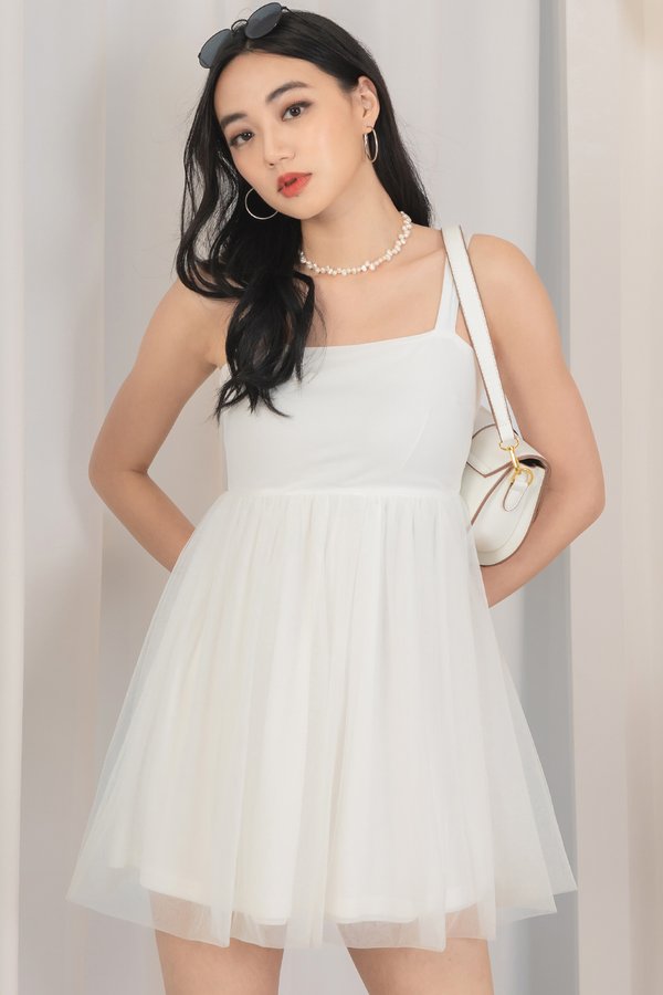 Nite Tulle Dress White